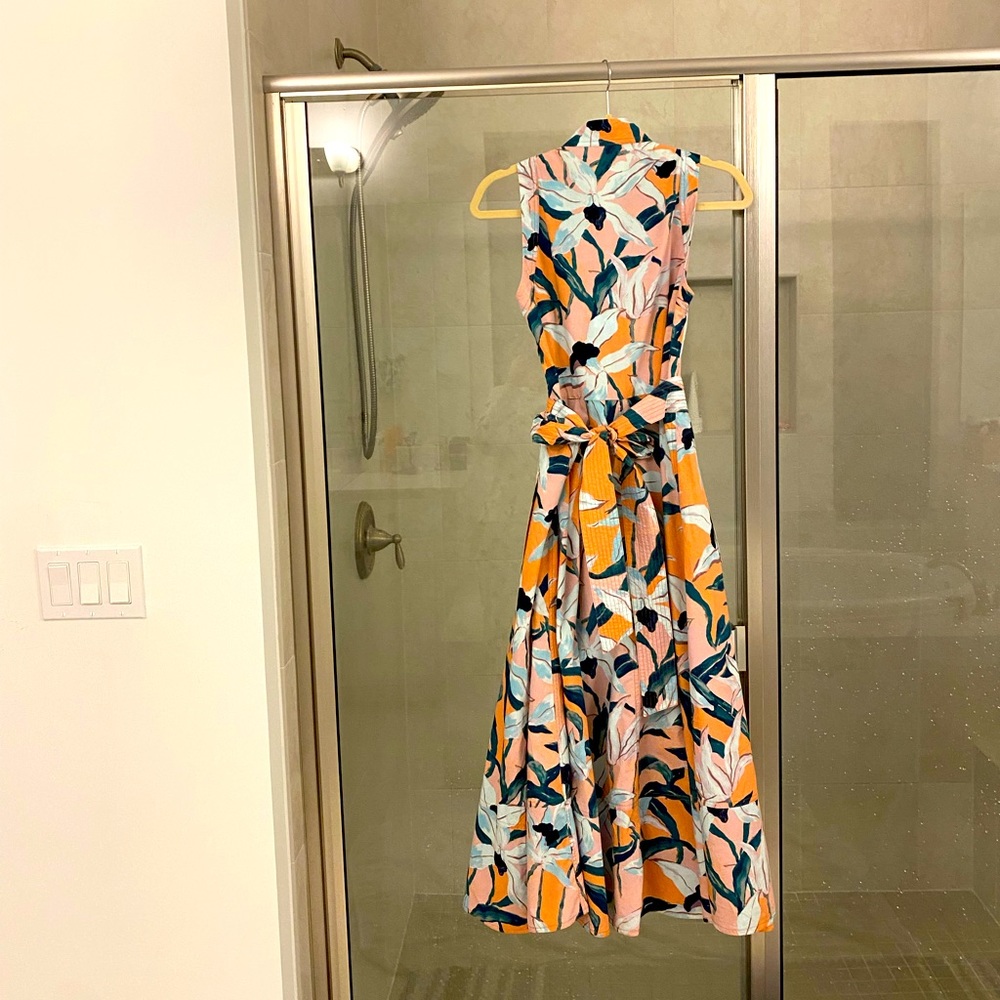 Tory Burch Printed Wrap Dress In Pink Desert Bloom